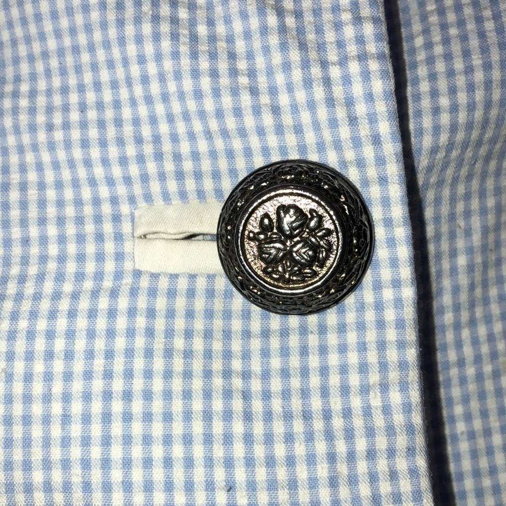 Versace Versus Gingham Button Down Jacket - image 3